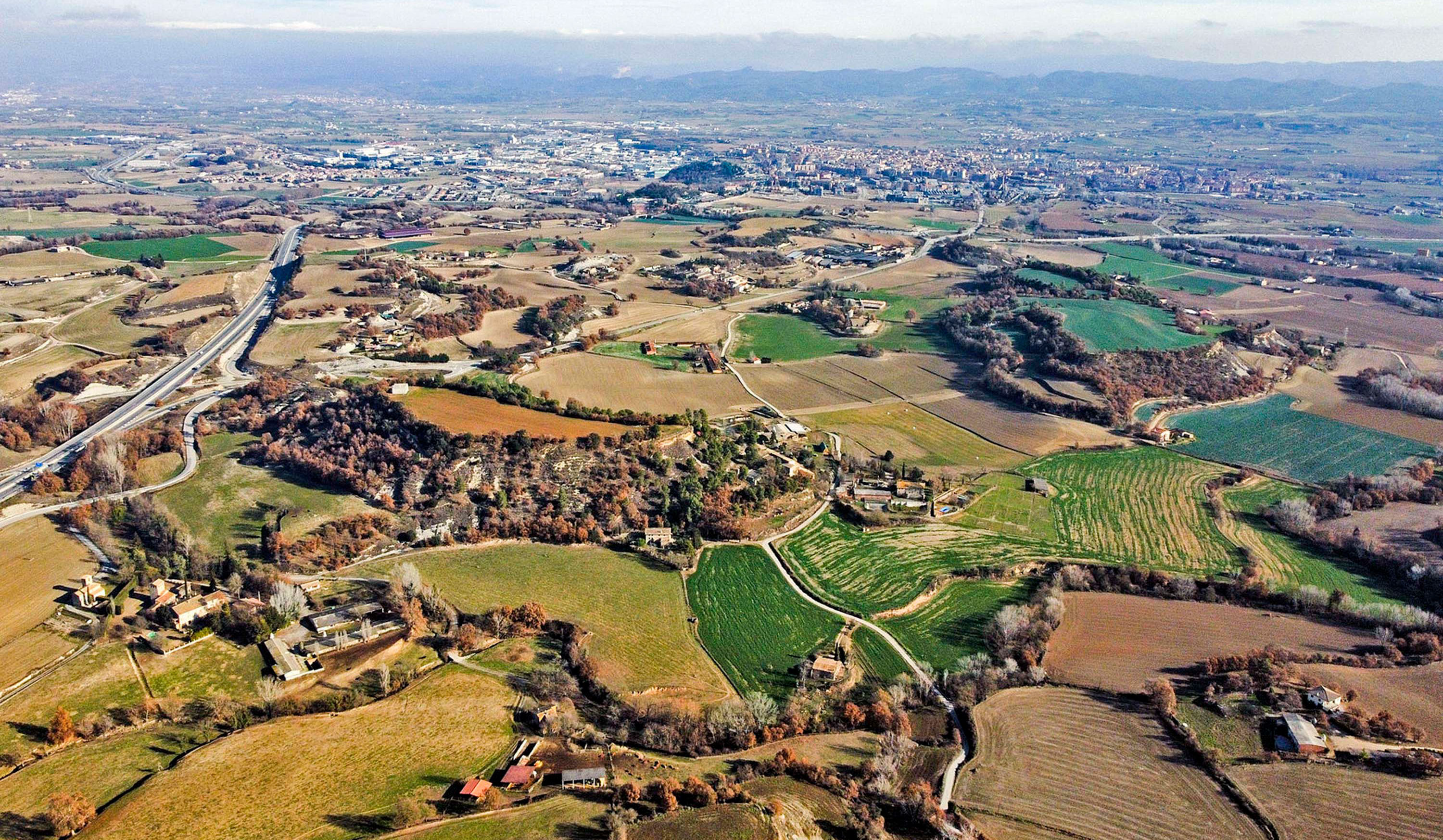 Vista aèria de la Plana de Vic