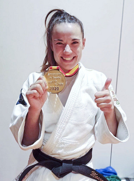 Ubasart, amb la medalla que va guanyar el cap de setmana passat