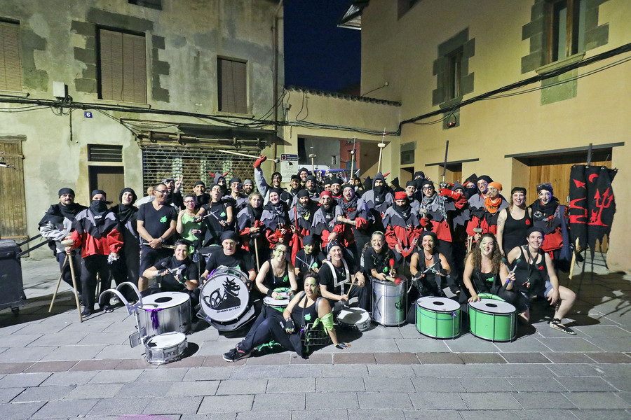 Els Diables del Ges, just abans del seu darrer correfoc, a finals de juliol durant la festa major de Torelló